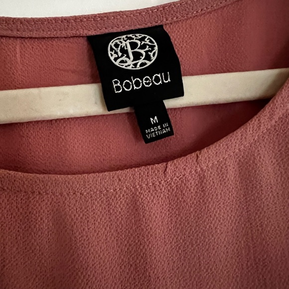 Bobeau Dusty Rose Cold Shoulder Top size medium - Picture 4 of 5